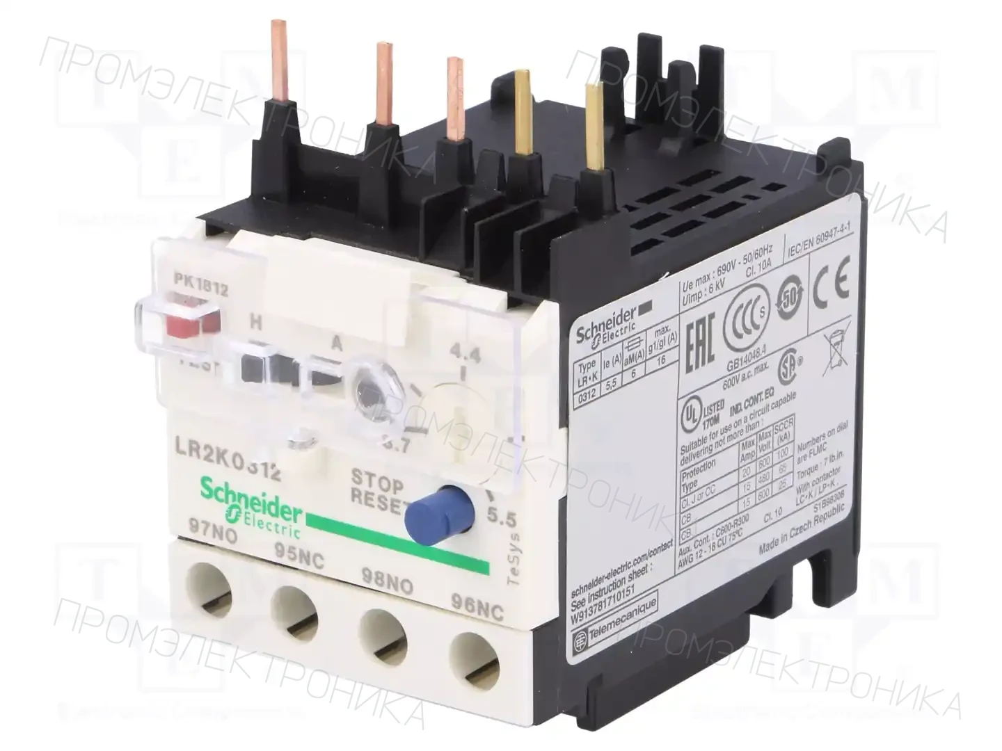 SCHNEIDER ELECTRIC LR2K0312 — Контакторы - дополнительное оборудование