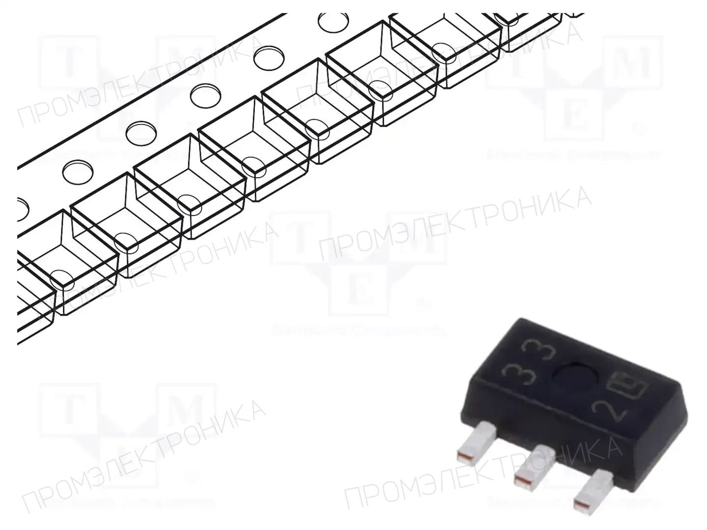 TOREX XC6203E332PR-G — Стабилизаторы напряжения нерегулир. LDO
