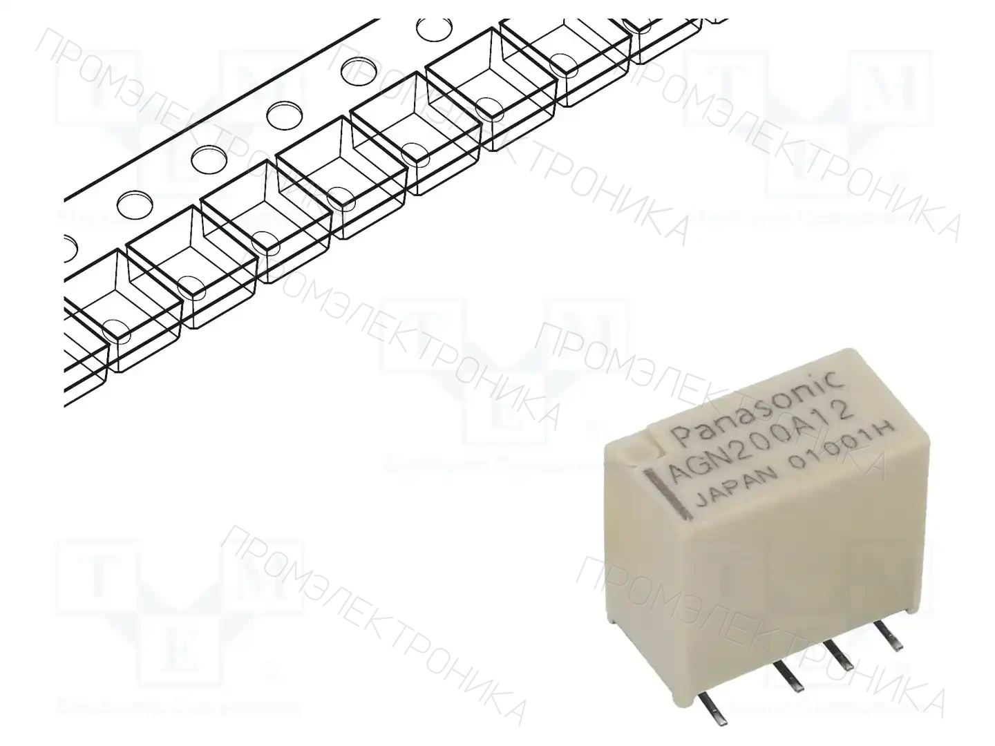 PANASONIC AGN200A12ZJ — Реле электромагн. миниатюрные