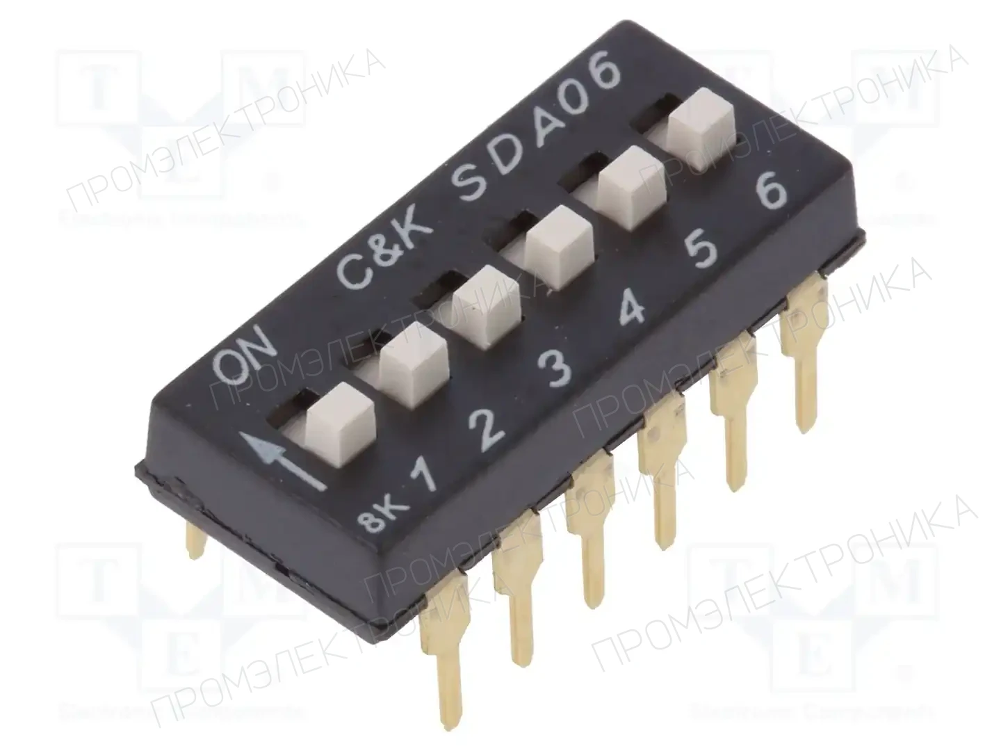 C&K SDA06H1BD — Переключатели типа Dip-Switch