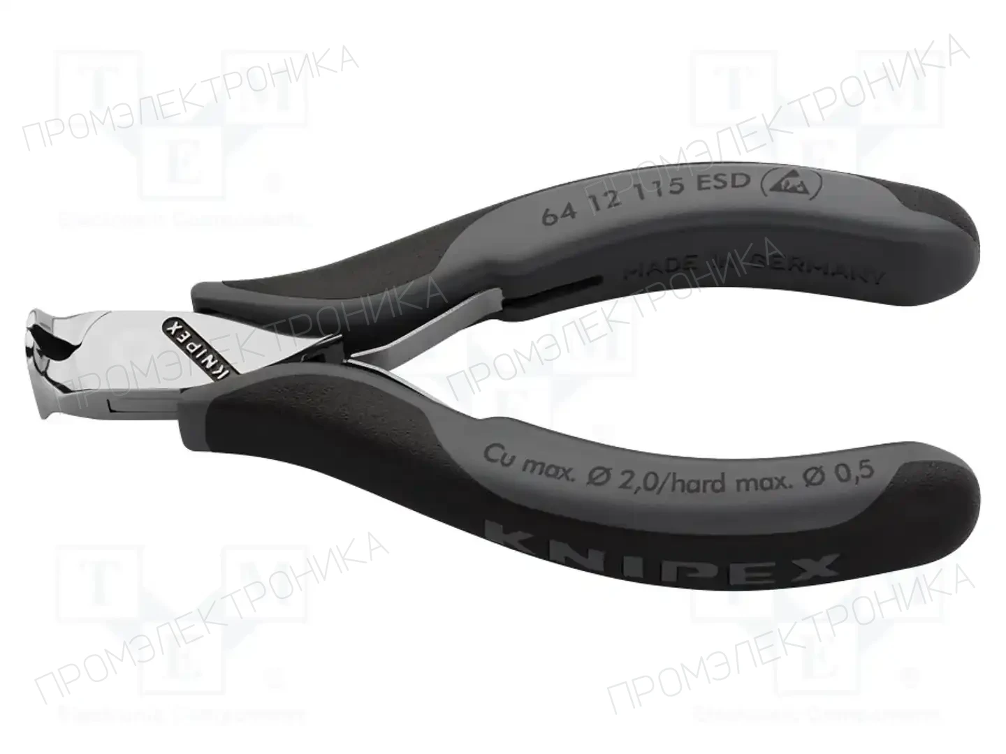 KNIPEX 64 12 115 ESD — Клещи-кусачки для резки