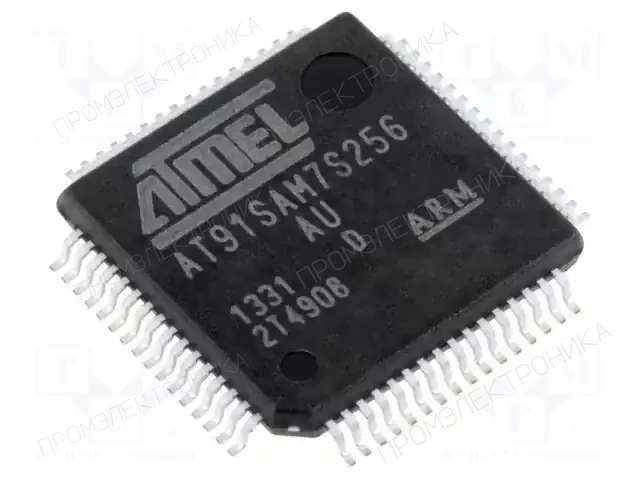 Microchip Technology AT91SAM7S256D-AU — Линейка ARM 32-bit