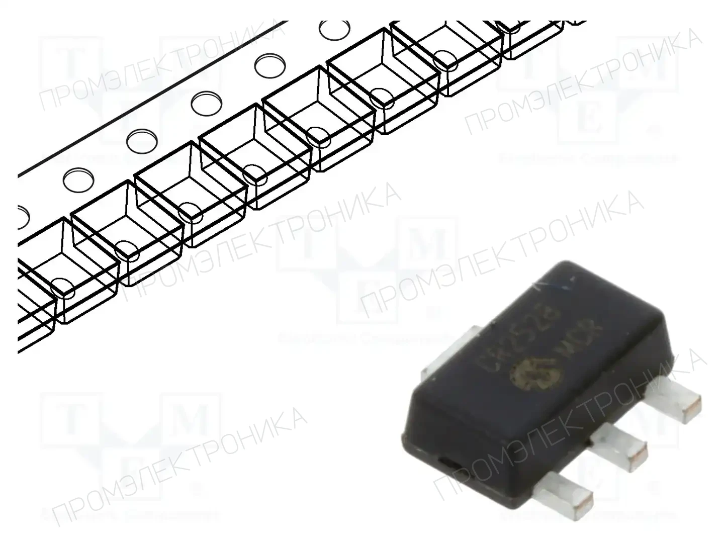 Microchip Technology MCP1700T-3002E/MB — Стабилизаторы напряжения нерегулир. LDO