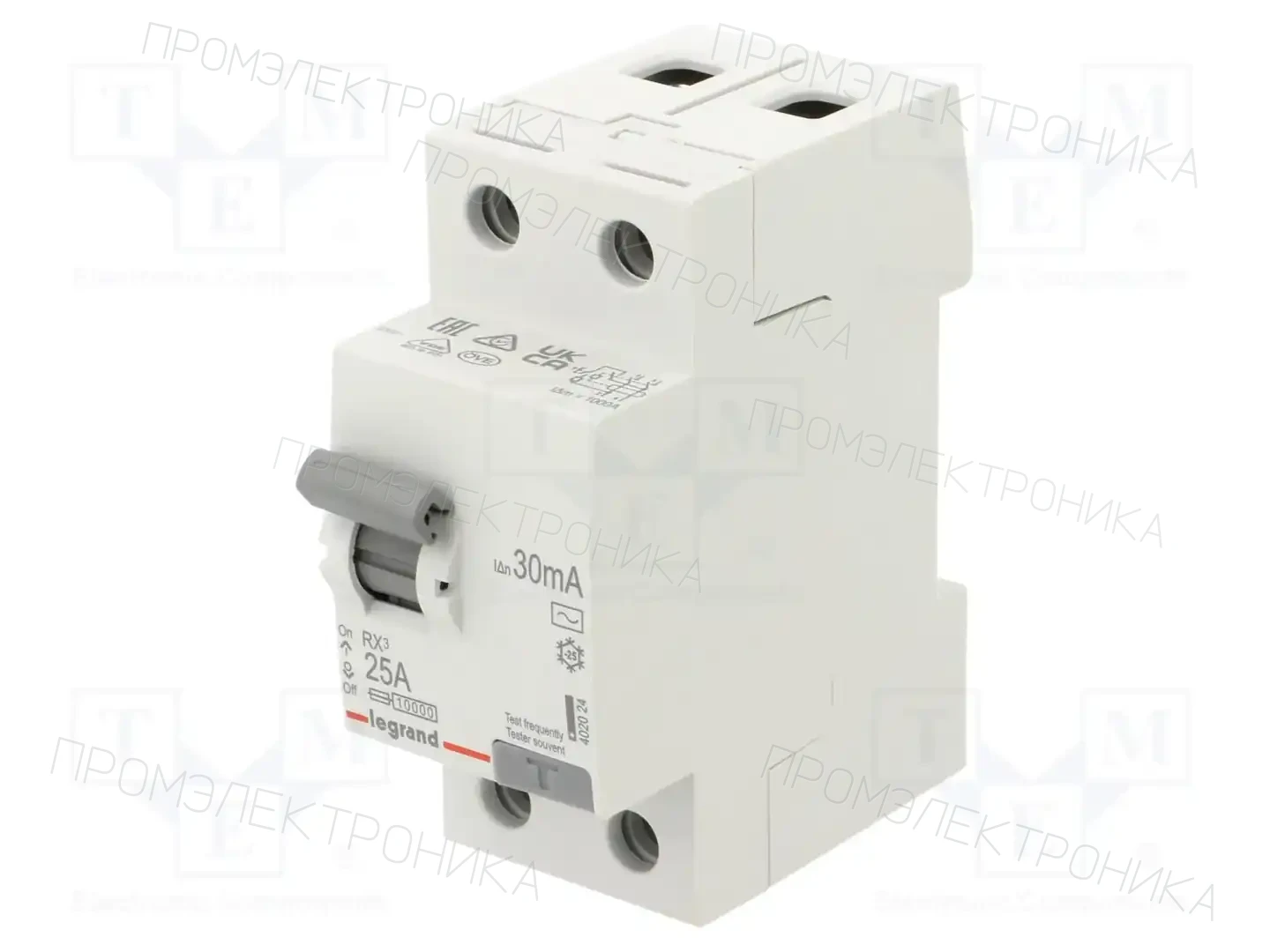 LEGRAND RX3 2P 25A 30MA TYP AC — Дифференциальные выключатели
