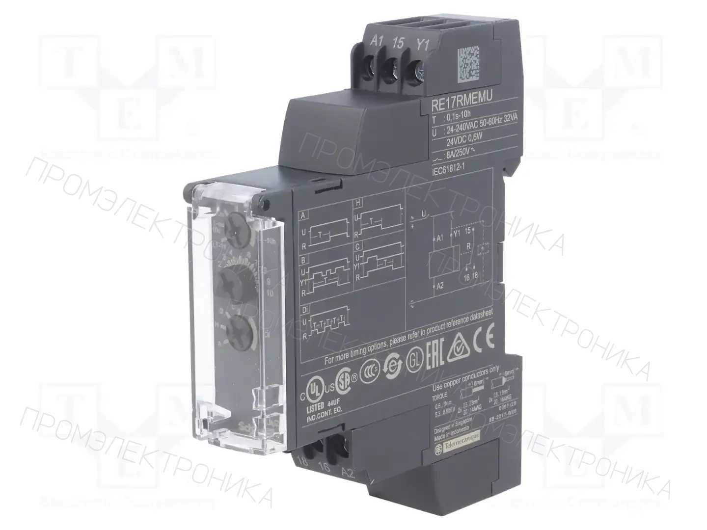 SCHNEIDER ELECTRIC RE17RMEMU — Временные аналоговые реле