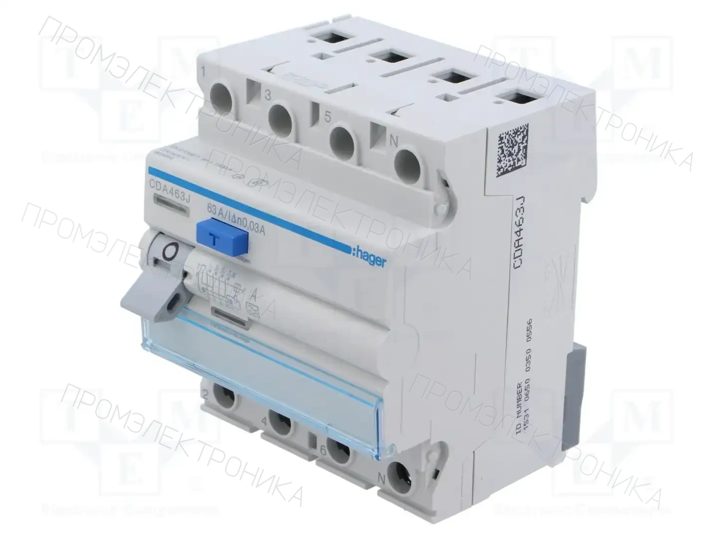 HAGER CDA463J — Дифференциальные выключатели