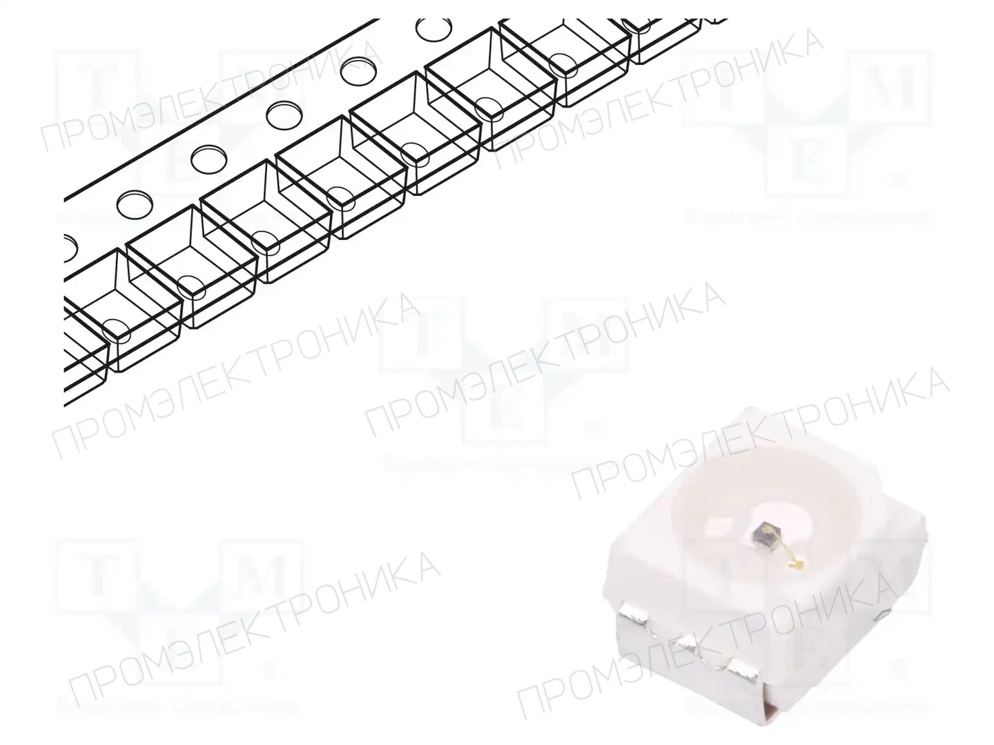 BROADCOM (AVAGO) HSMH-A100-L00J1 — Светодиоды SMD цветные