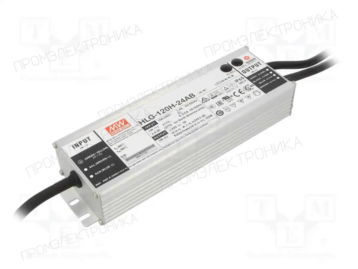 MEAN WELL HLG-120H-24AB — Блоки питания для LED