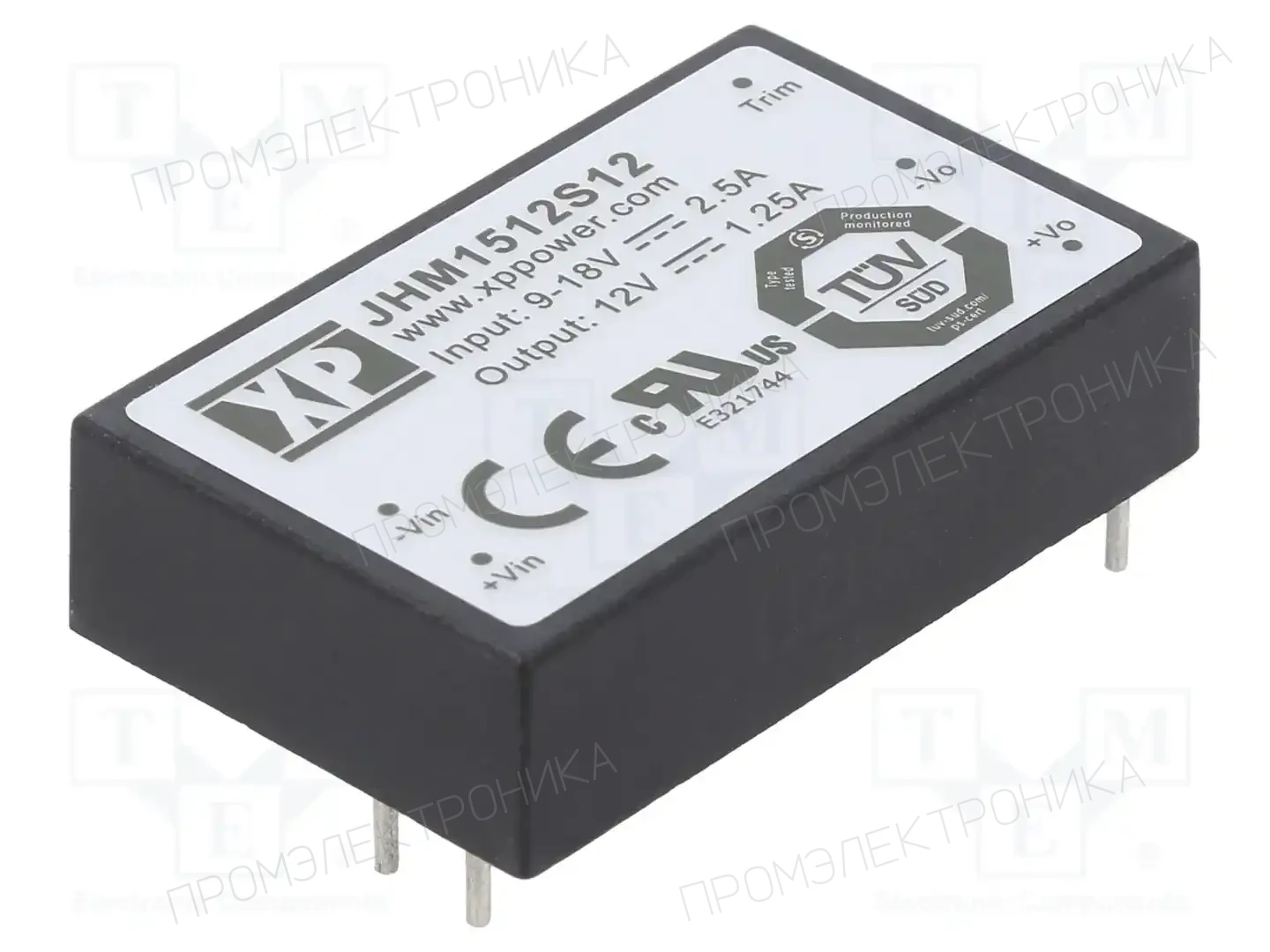 XP POWER JHM1512S12 — Преобразователи DC/DC