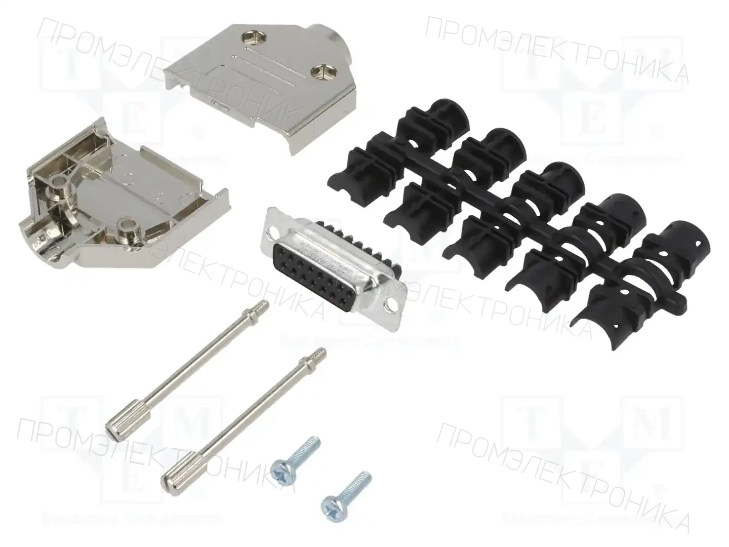 AMPHENOL COMMUNICATIONS SOLUTIONS L17DTPK-M-15+L77DA15SST — Комплектные штекеры D-Sub