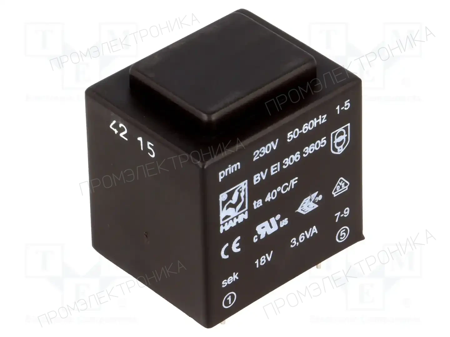 HAHN BV EI 306 3605 — Трансформаторы PCB
