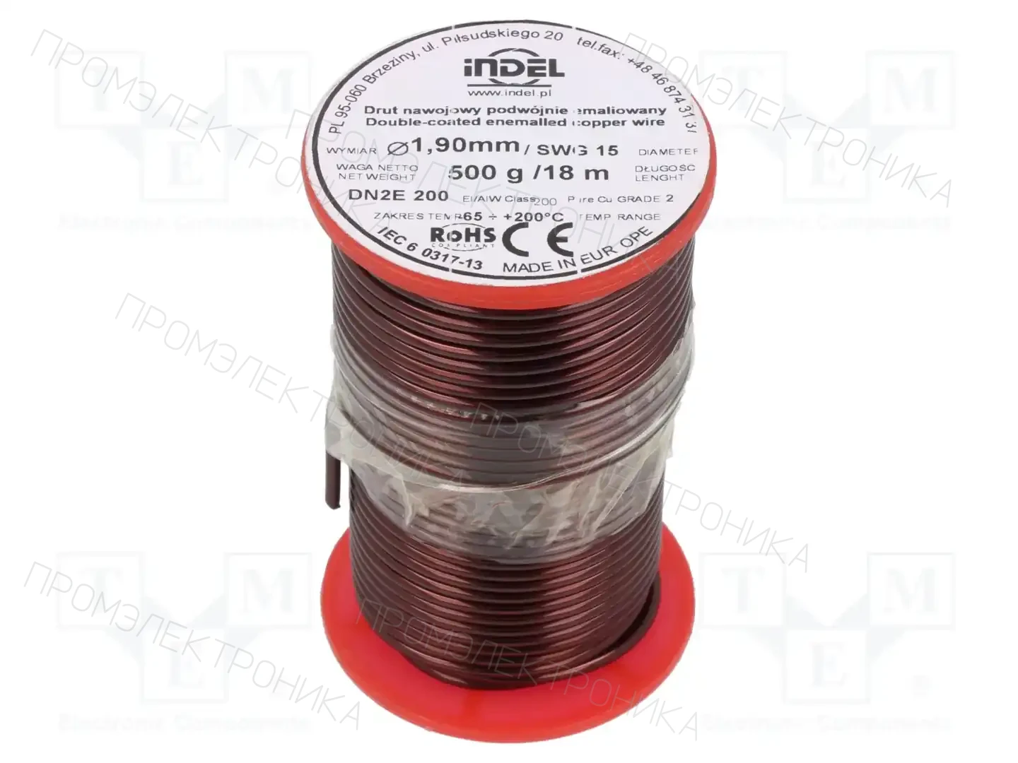 INDEL DN2E1,90-500G — Проволока обмоточная