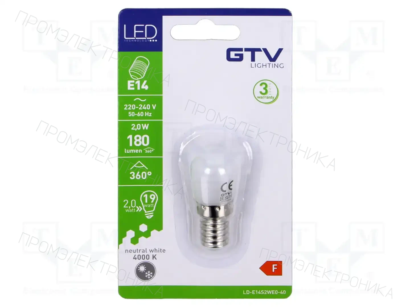 GTV Poland LD-E14S2WE0-40 — Источники света - освещение