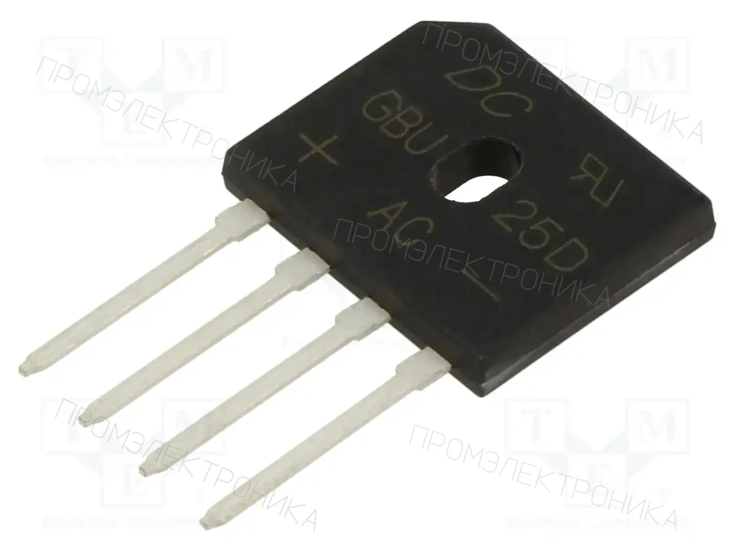 DC COMPONENTS GBU25D — Однофазные мосты диодные плоские