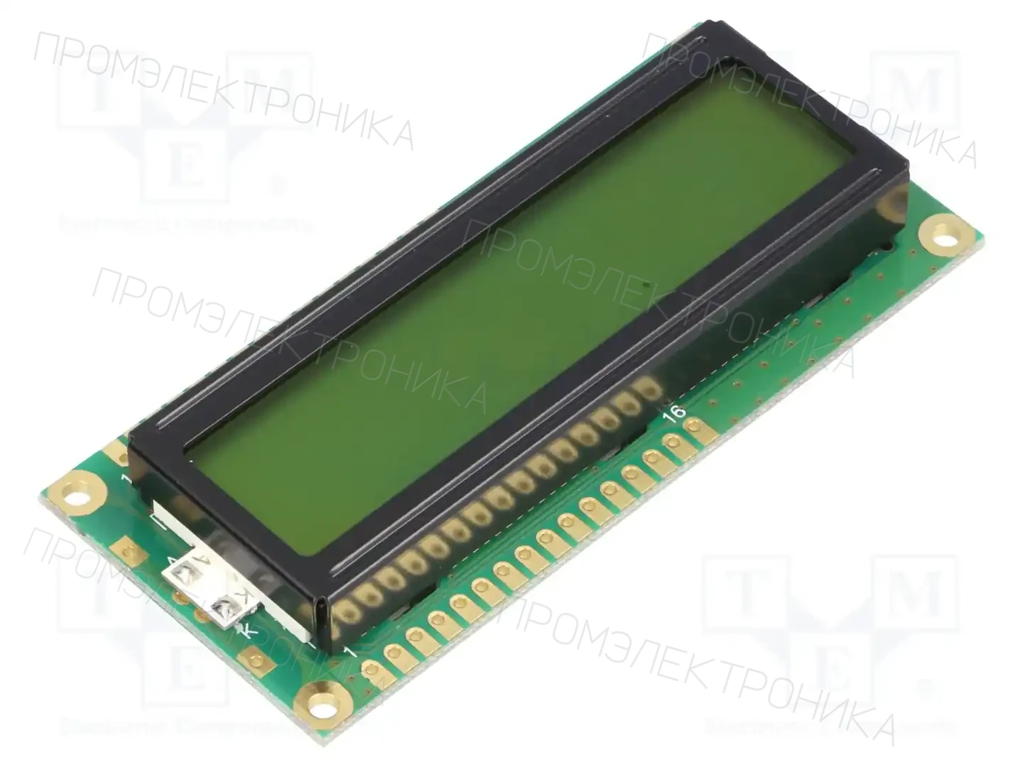 POWERTIP NPC1602LRU-GWB-H — Дисплеи LCD буквенно-цифровые