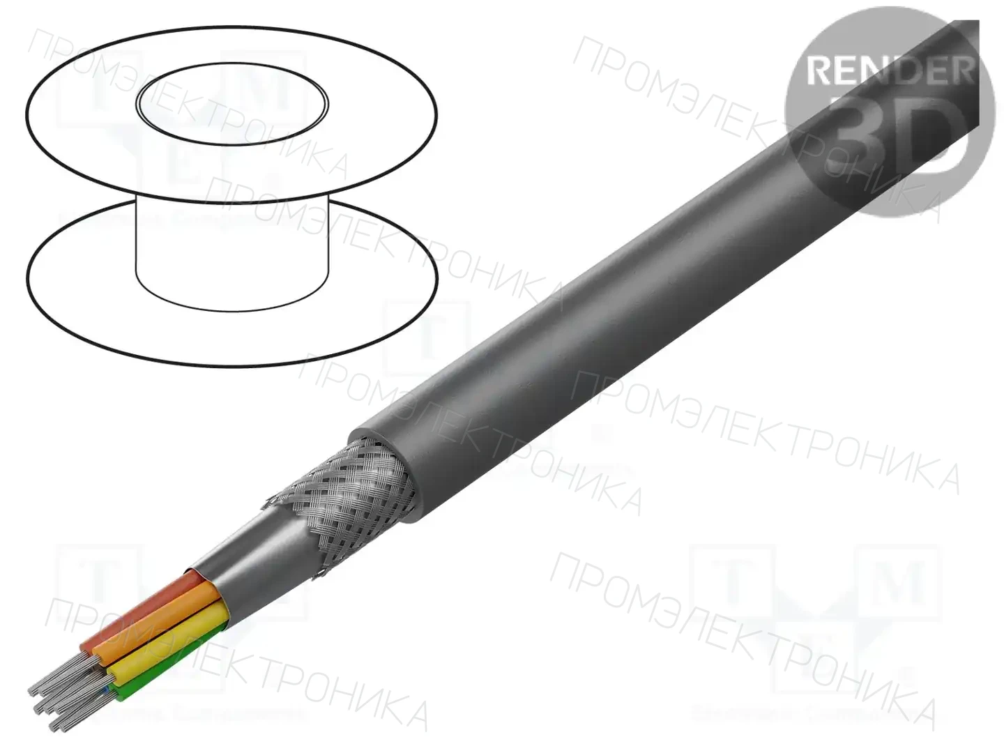 ALPHA WIRE 5527 SL005 — Провода многожильные экранированные
