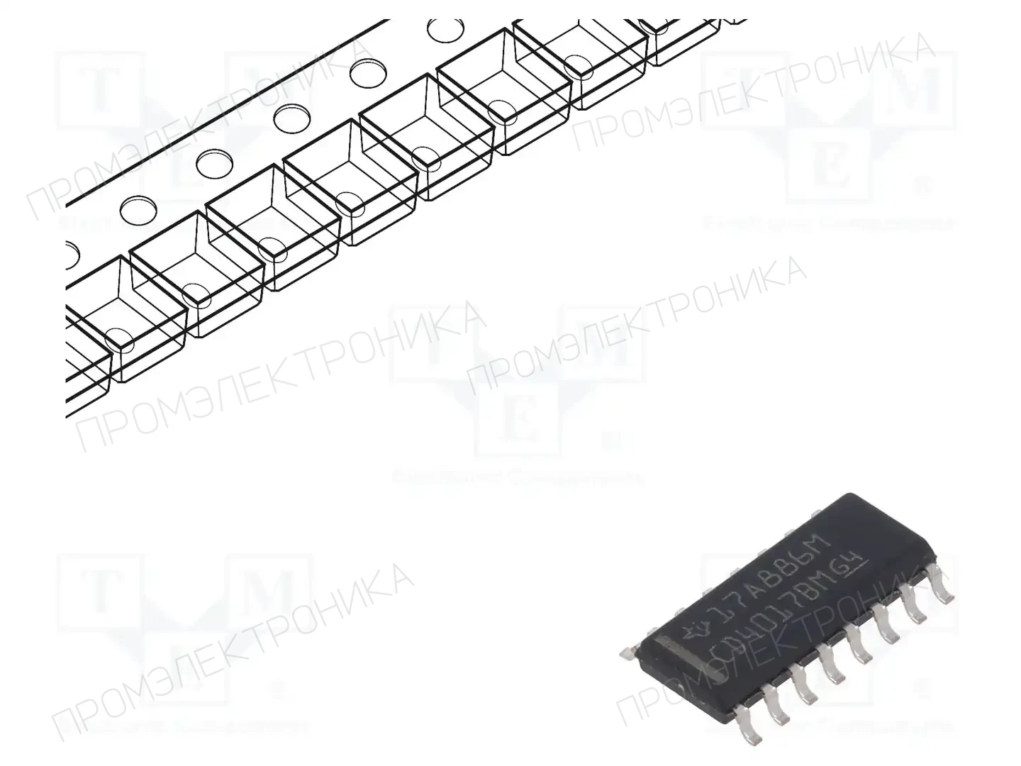 Texas Instruments CD4017BM96 — Счетчики/делители