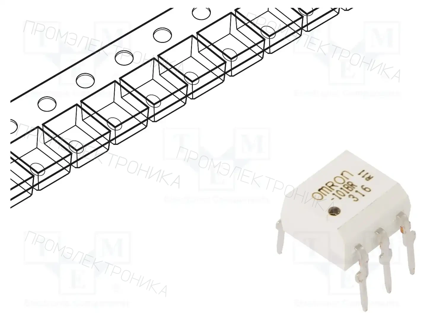 OMRON Electronic Components G3VM101BR — Реле SSR однофазные
