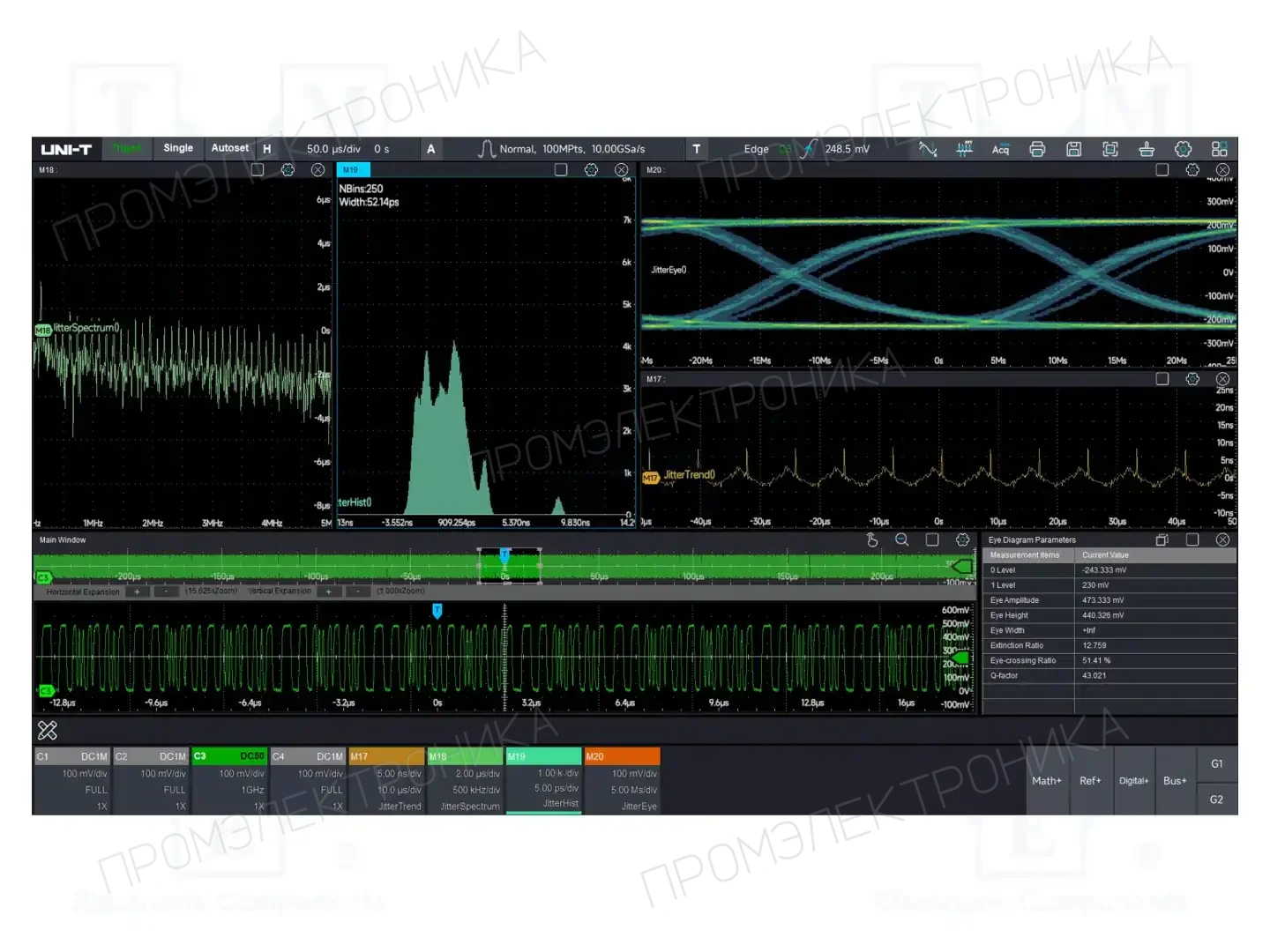 UNI-T MSO7000X-JITTER — Осциллоскопы цифровые