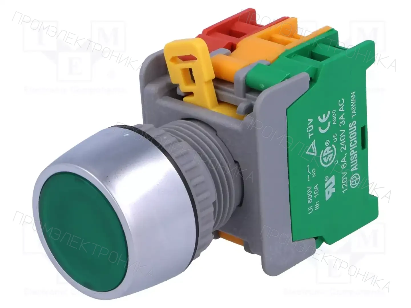 AUSPICIOUS LBF22-1O/C G, W/O LAMP — Переключатели панельные стандартные 22мм