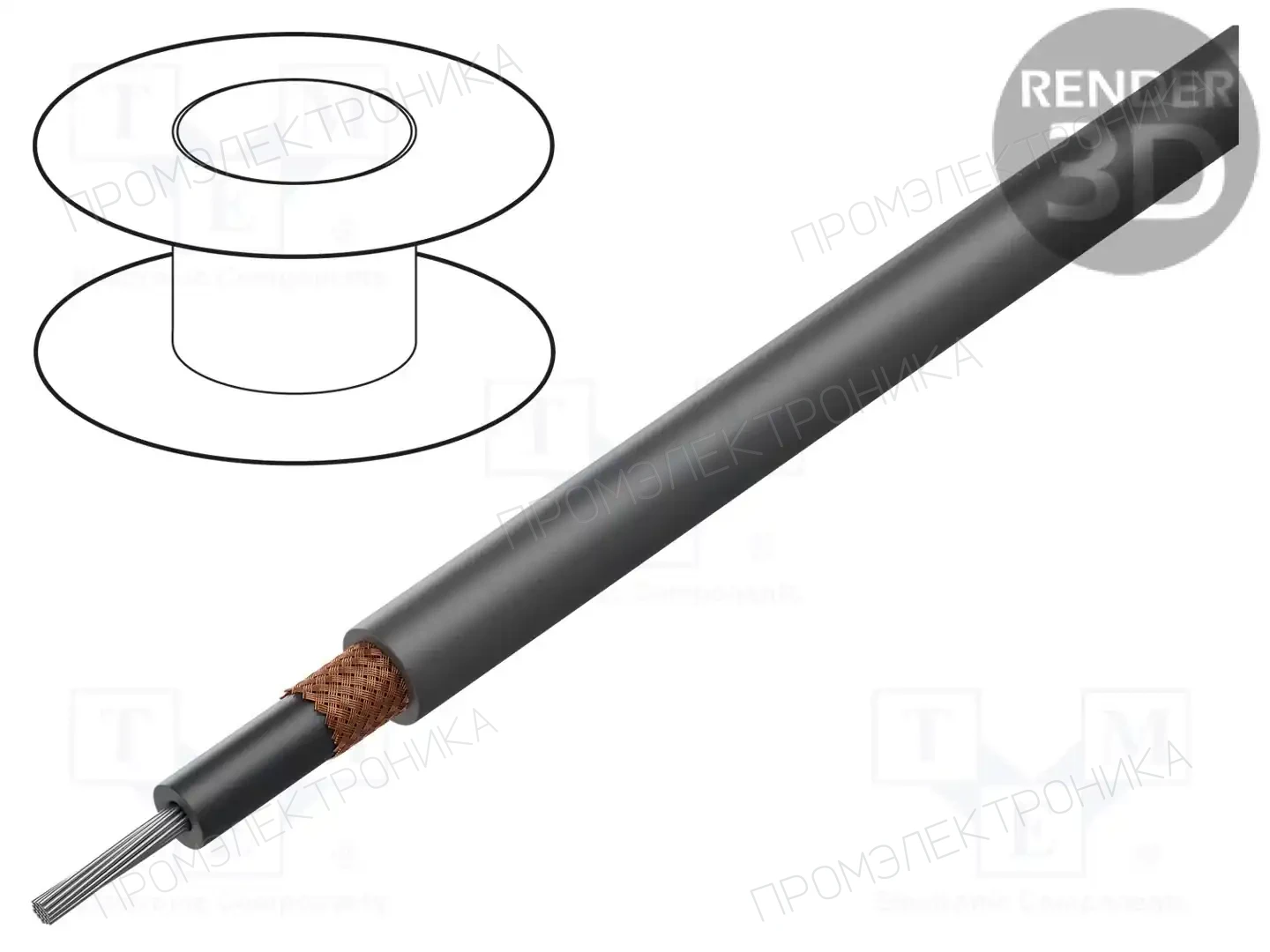 ALPHA WIRE 1735 SL001 — Провода многожильные экранированные