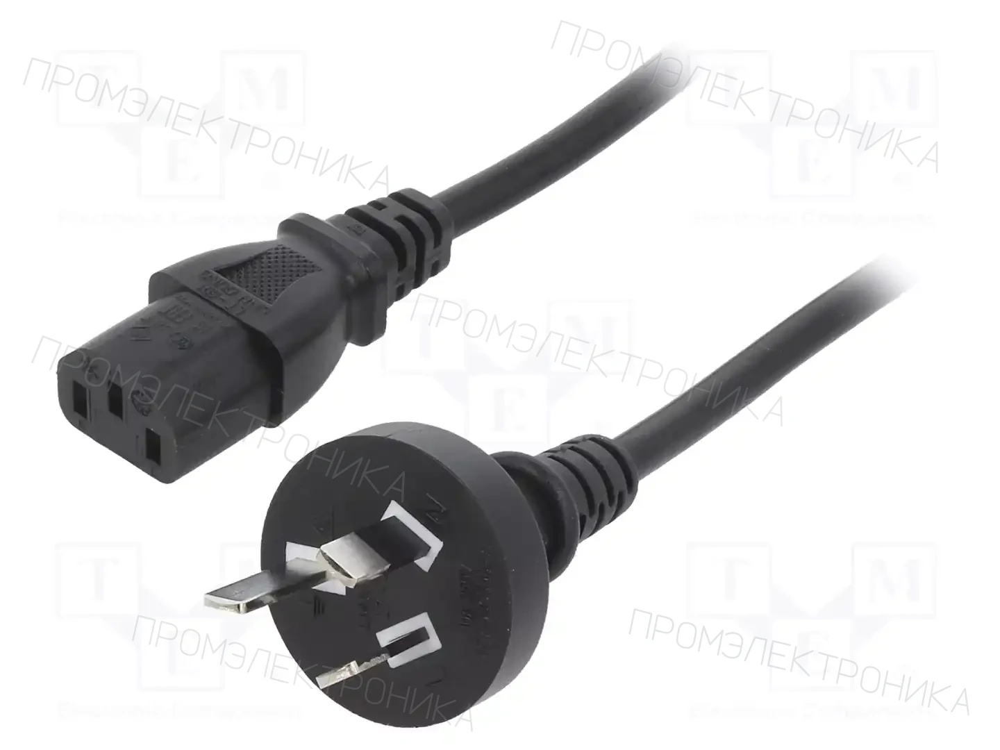 LIAN DUNG LT-423+501 H05VV-F 3X0.75 BLK 1M — Кабели питания компьютерные и универс
