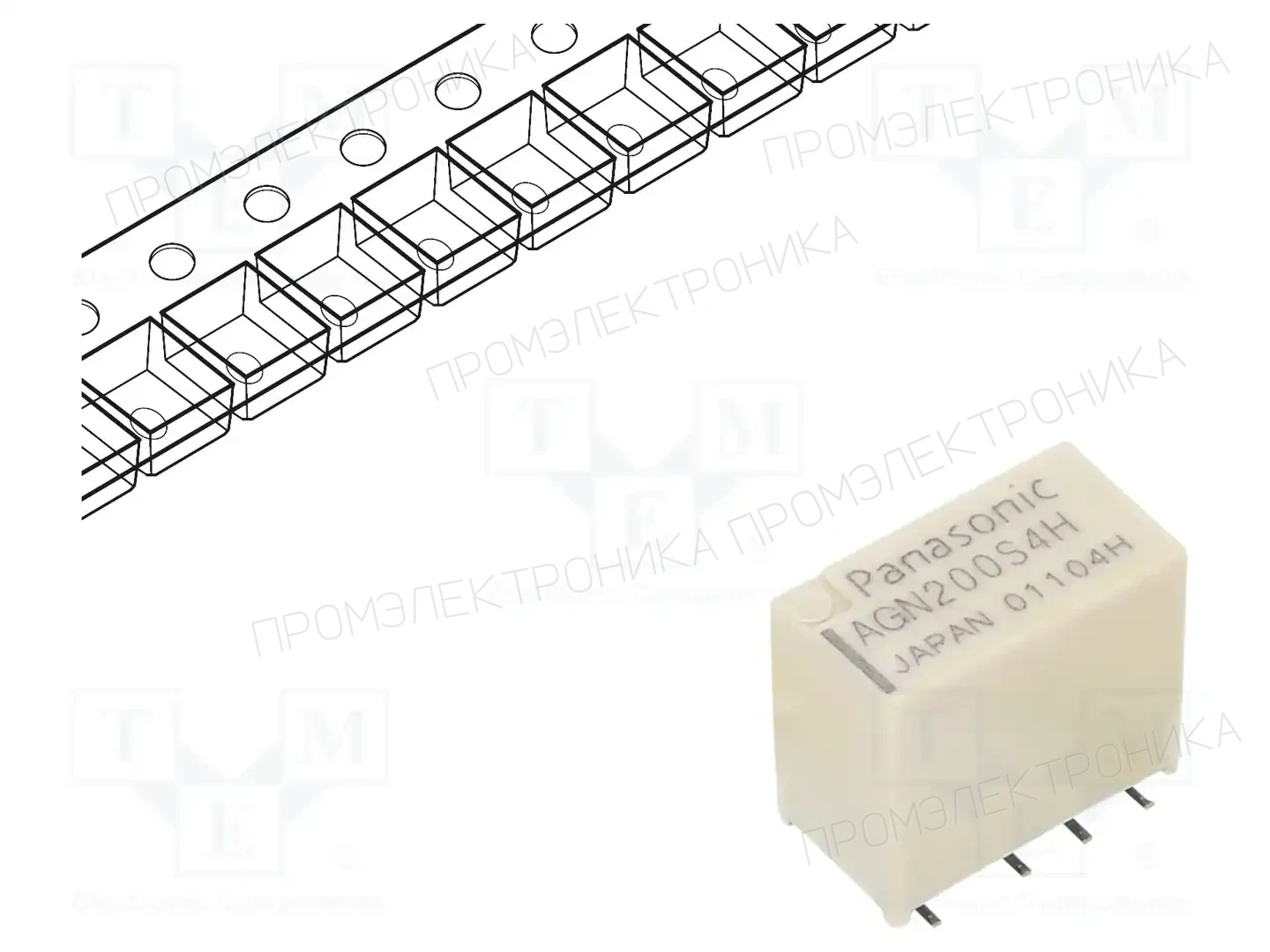 PANASONIC AGN200S4HZJ — Реле электромагн. миниатюрные