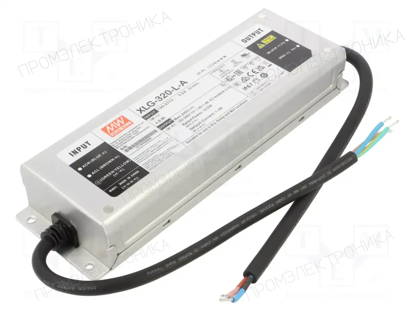 MEAN WELL XLG-320-L-A — Блоки питания для LED