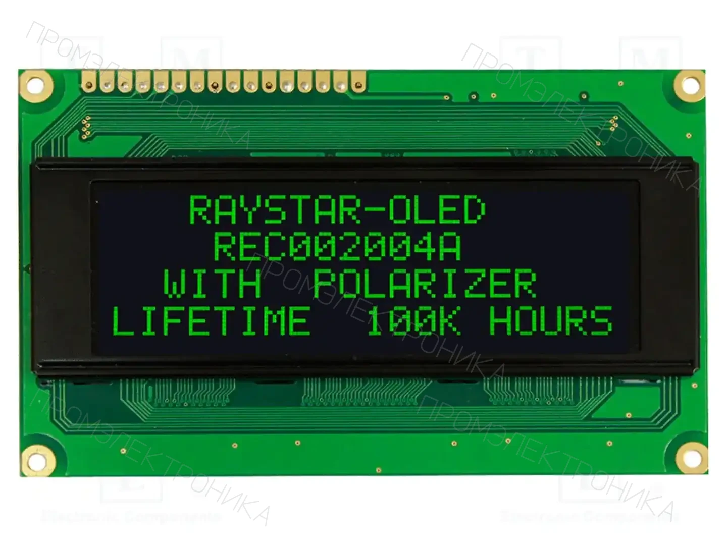 RAYSTAR OPTRONICS REC002004AGPP5N00100 — Дисплеи OLED буквенно-цифровые