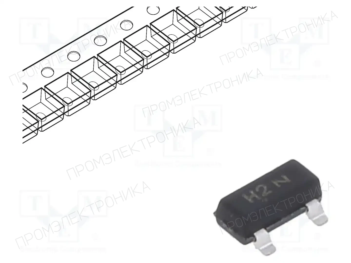 onsemi BCW70LT1G — Транзисторы PNP SMD