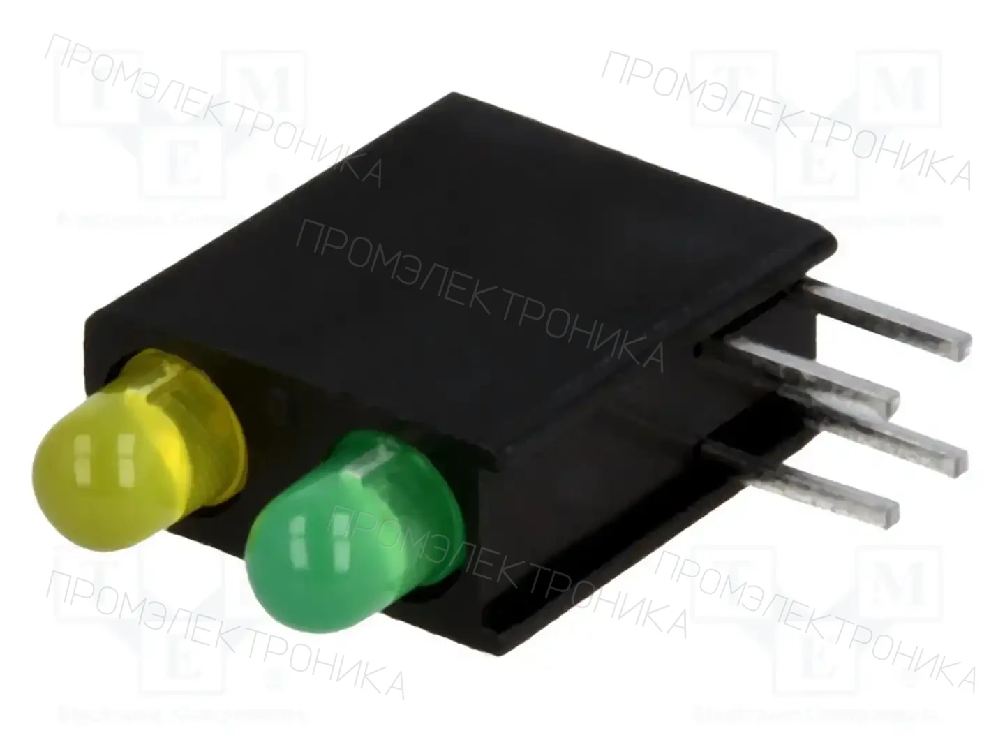 KINGBRIGHT ELECTRONIC L-7104GE/1LY1LGD-RV — LED индикаторы для печатных плат