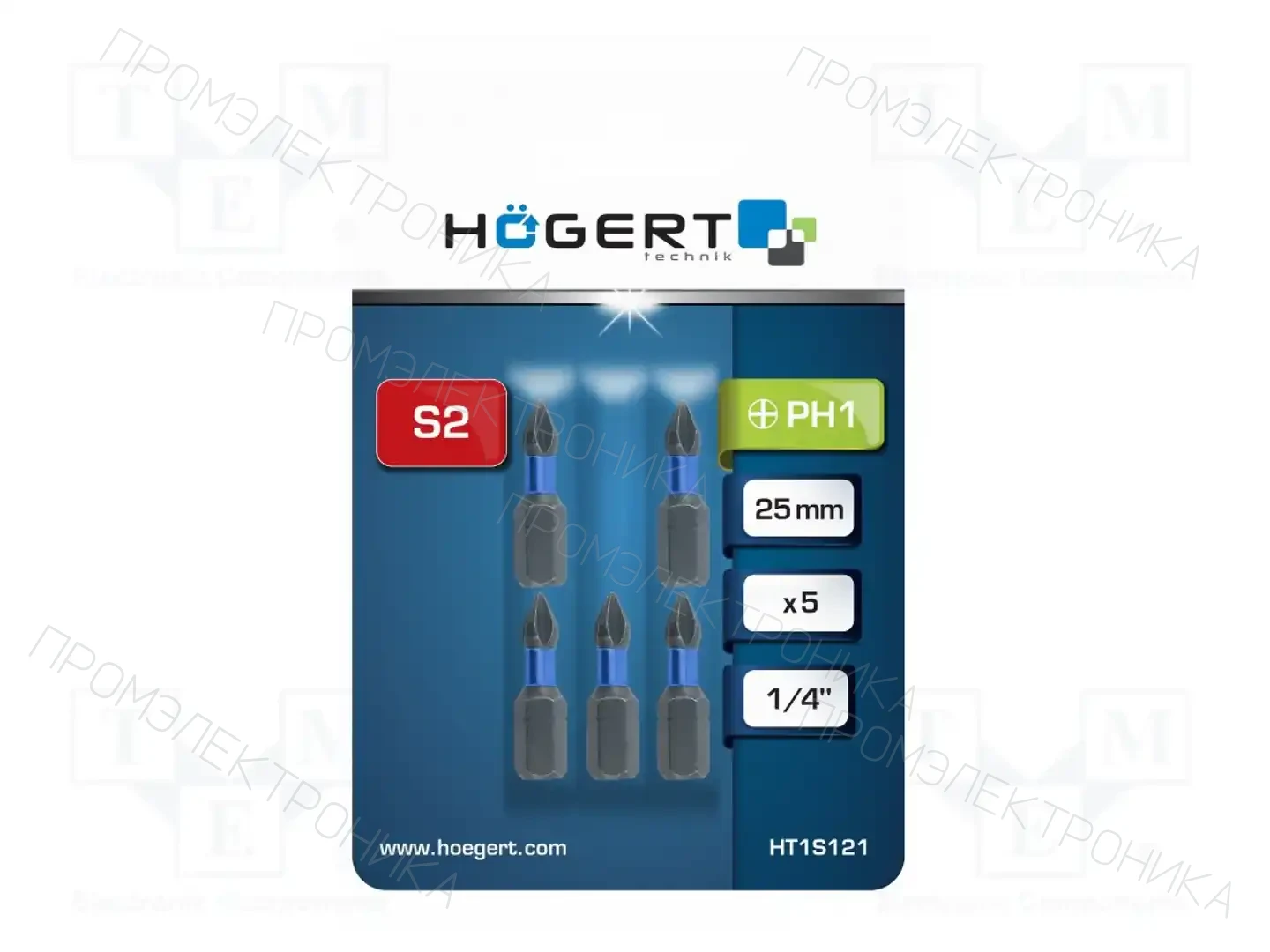 HÖGERT TECHNIK HT1S121 — Наконечники для отверток