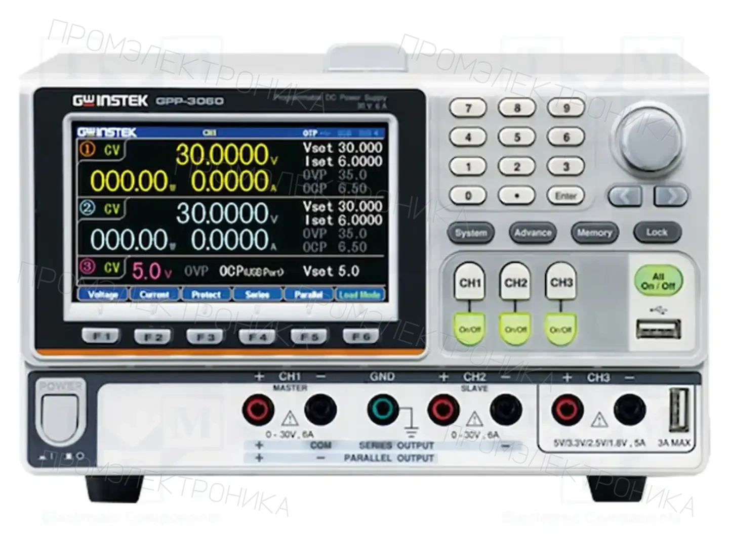 GW INSTEK GPP-3060-GPIB — Блоки питания многоканальные