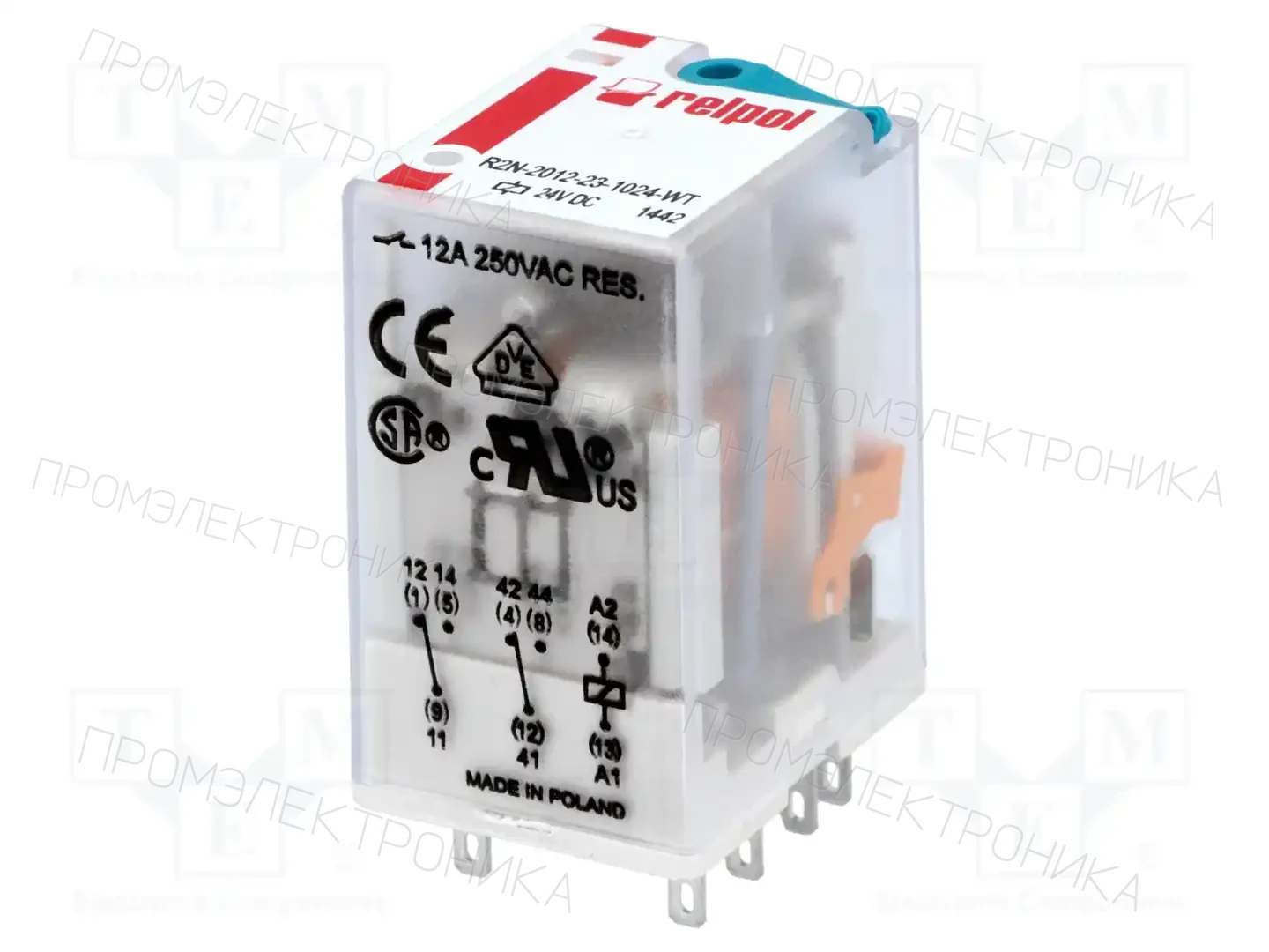 RELPOL R2N-2012-23-1024-WT — Реле электромагн. промышленные