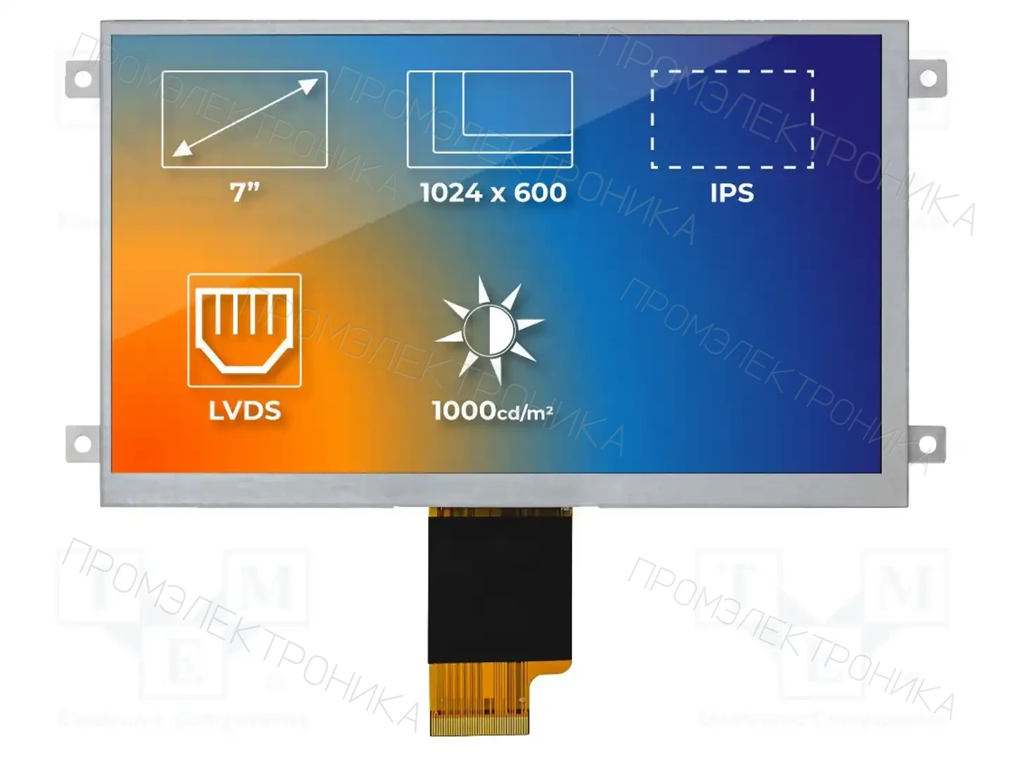 Riverdi SM-RVT70HSLFWN00 — Дисплеи TFT