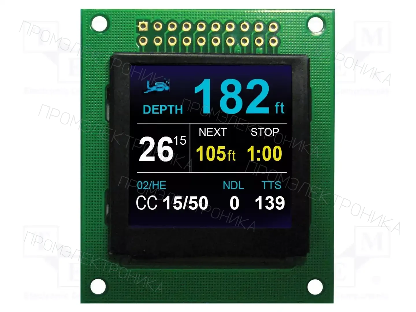 NEWHAVEN DISPLAY INTERNATIONAL NHD-1.5-128128UGC3 — Дисплеи OLED графические