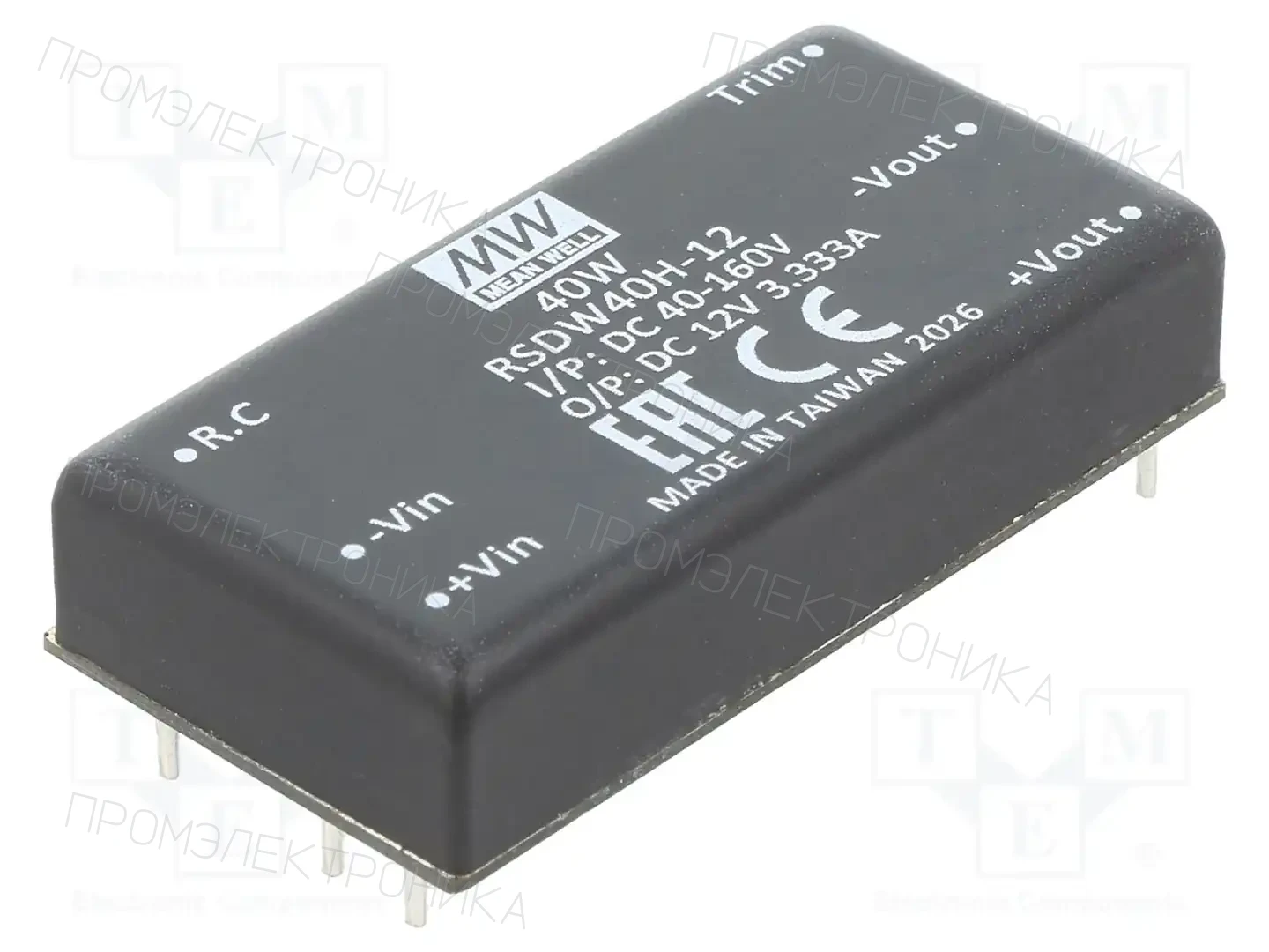 MEAN WELL RSDW40H-12 — Преобразователи DC/DC