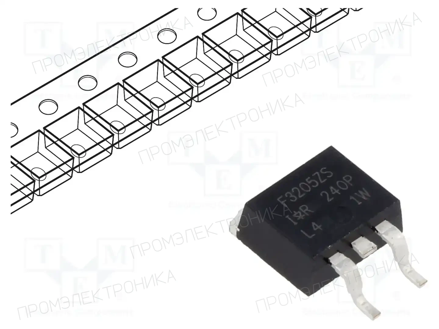 Infineon Technologies IRF3205ZSTRLPBF — Транзисторы с каналом N SMD