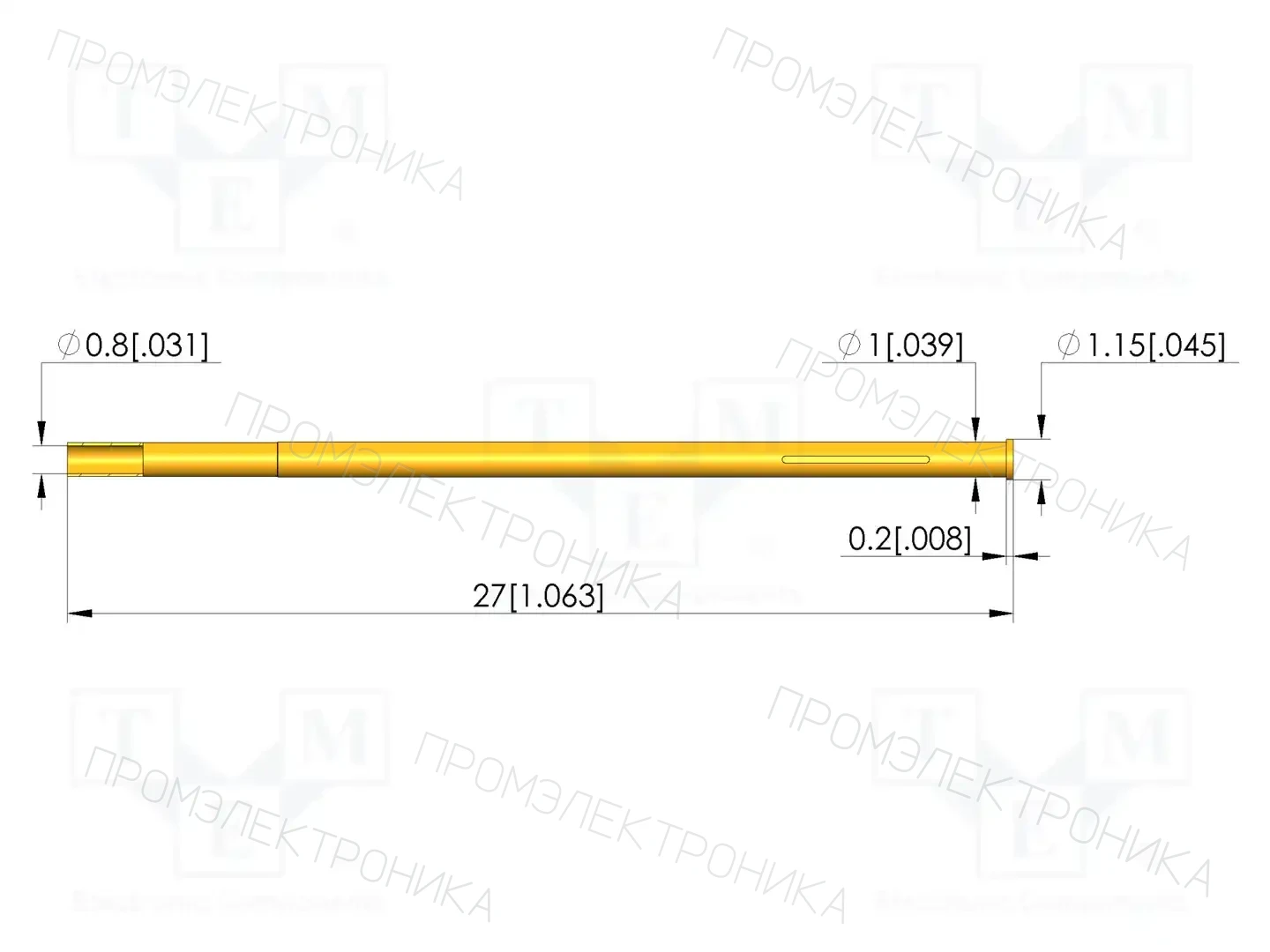 INGUN KS-087M0.7H — Гнёзда для измерительных щупов