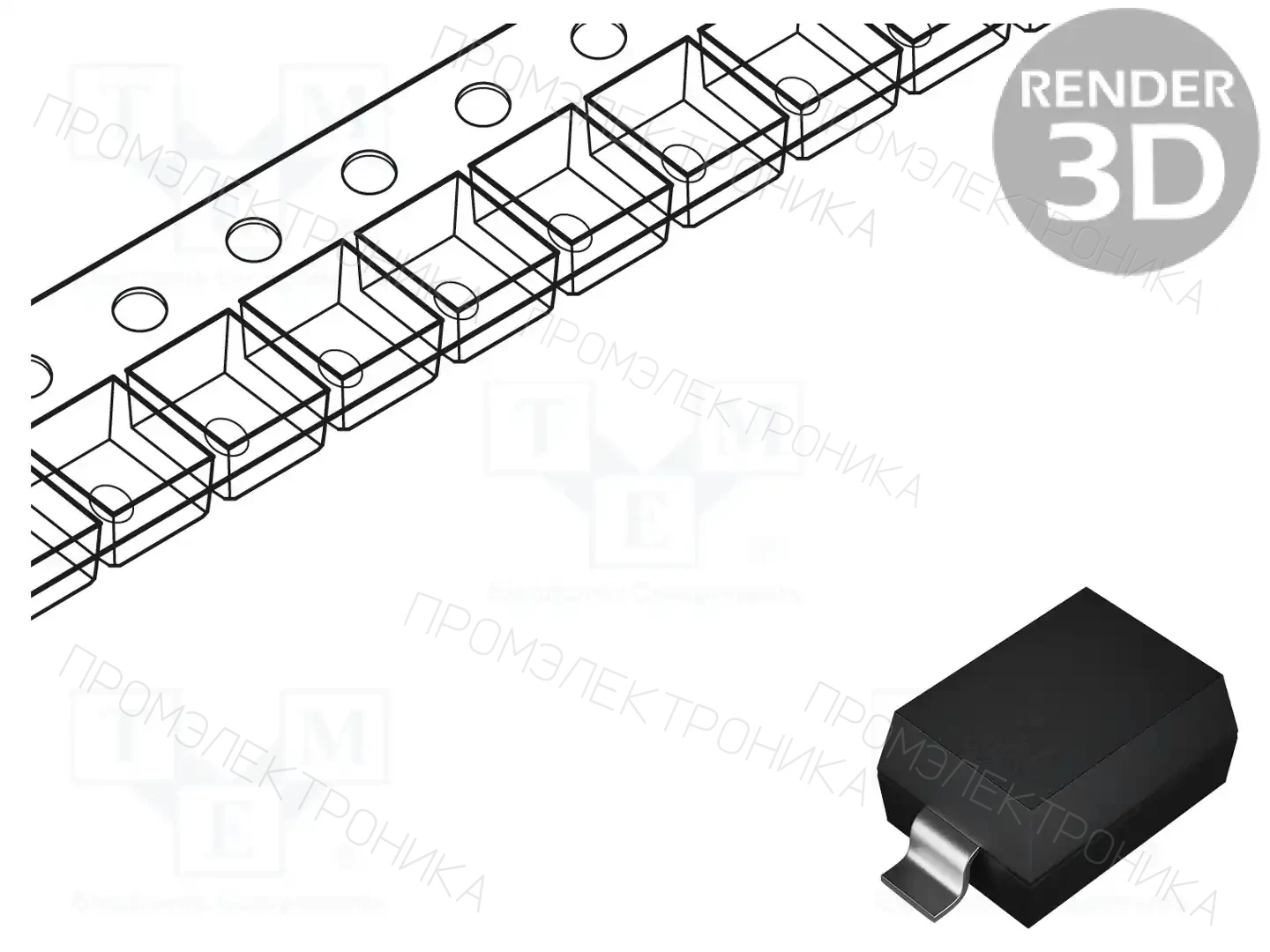 BOURNS CDSOD323-T12LC — Диоды защитные - сборки