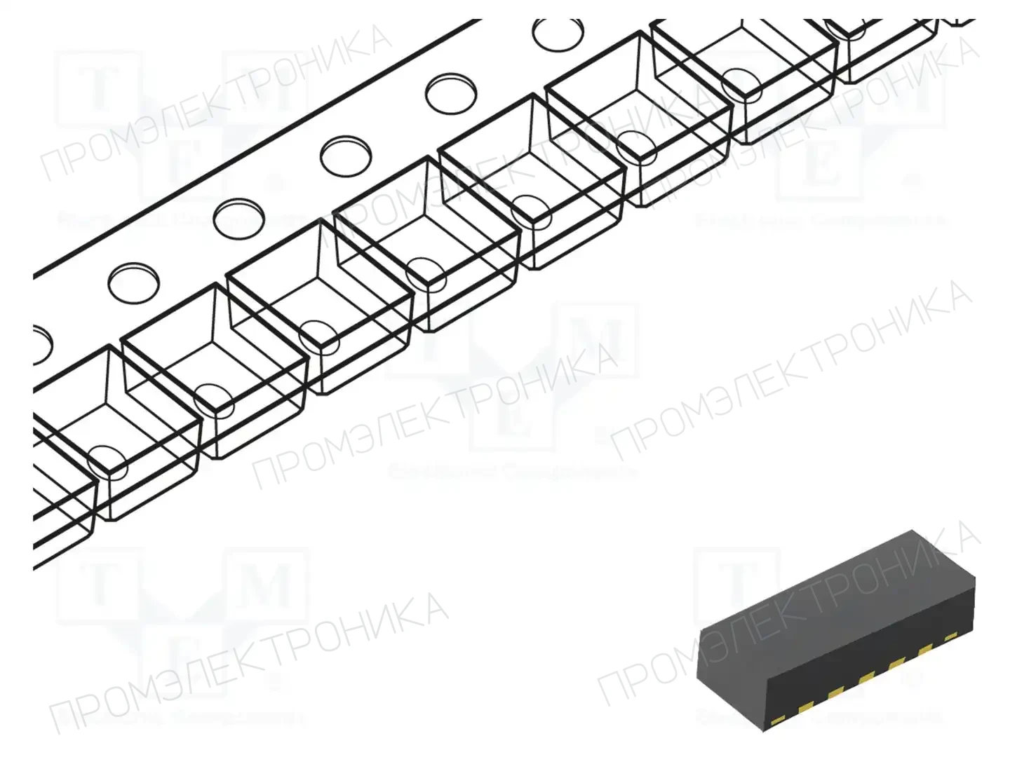 onsemi EMI7208MUTAG — Фильтры - микросхемы