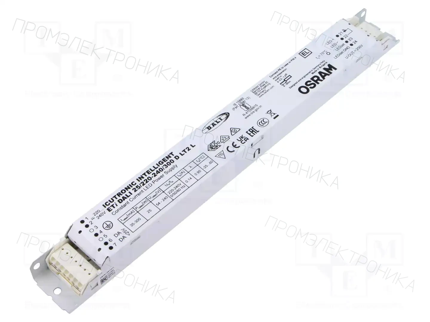 ams OSRAM ETI DALI 25/220-240/300 D LT2 L — Блоки питания для LED