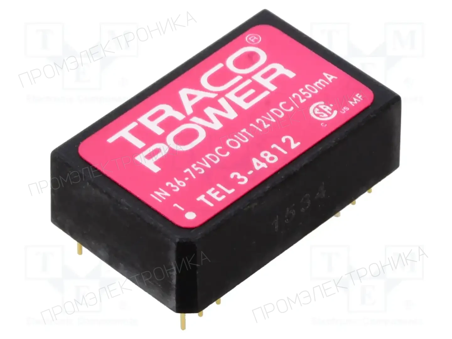 TRACO POWER TEL 3-4812 — Преобразователи DC/DC