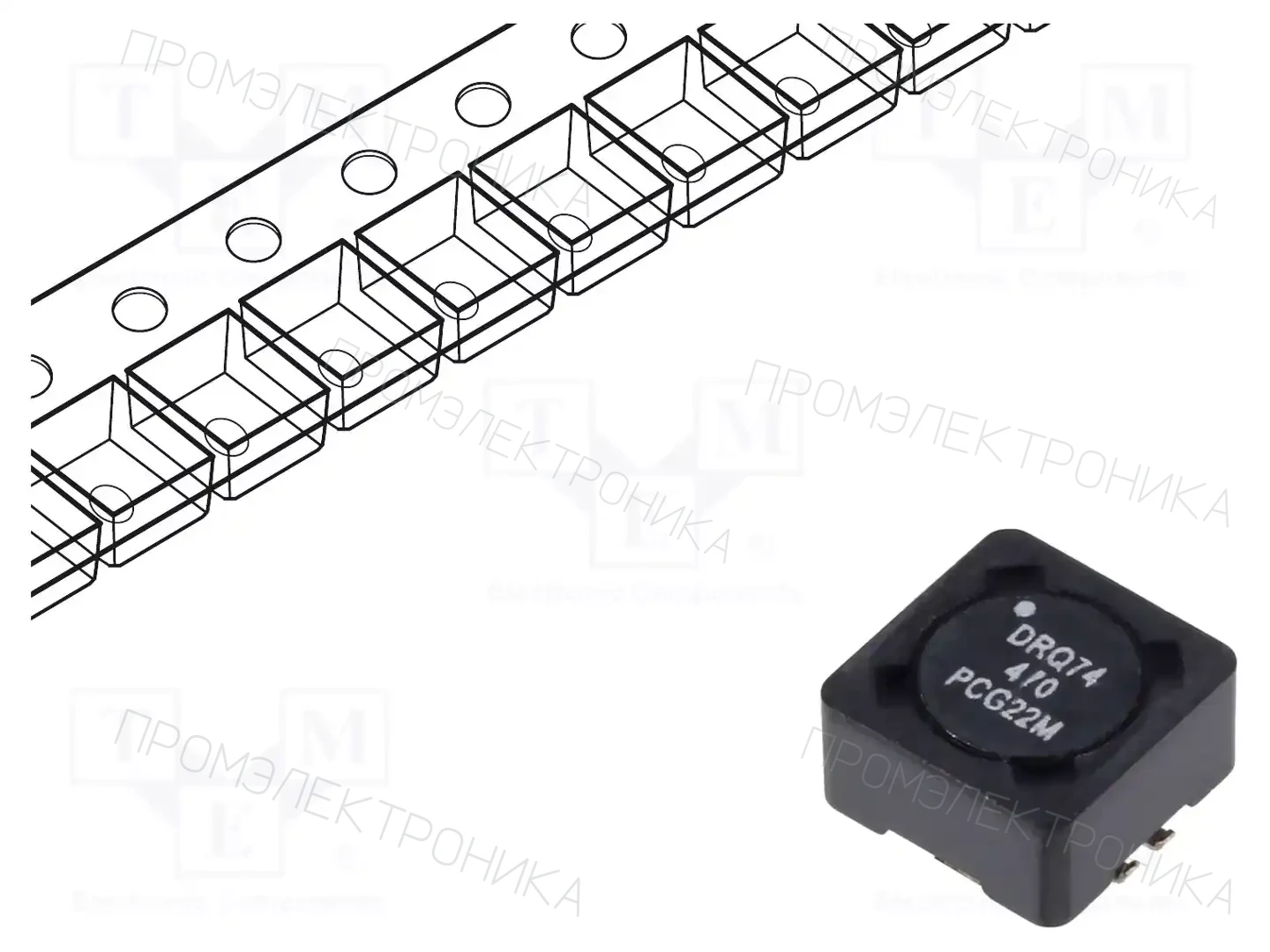 EATON ELECTRONICS DRQ74-820-R — Дроссели