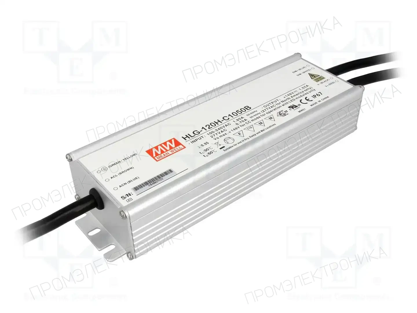 MEAN WELL HLG-120H-C1050B — Блоки питания для LED