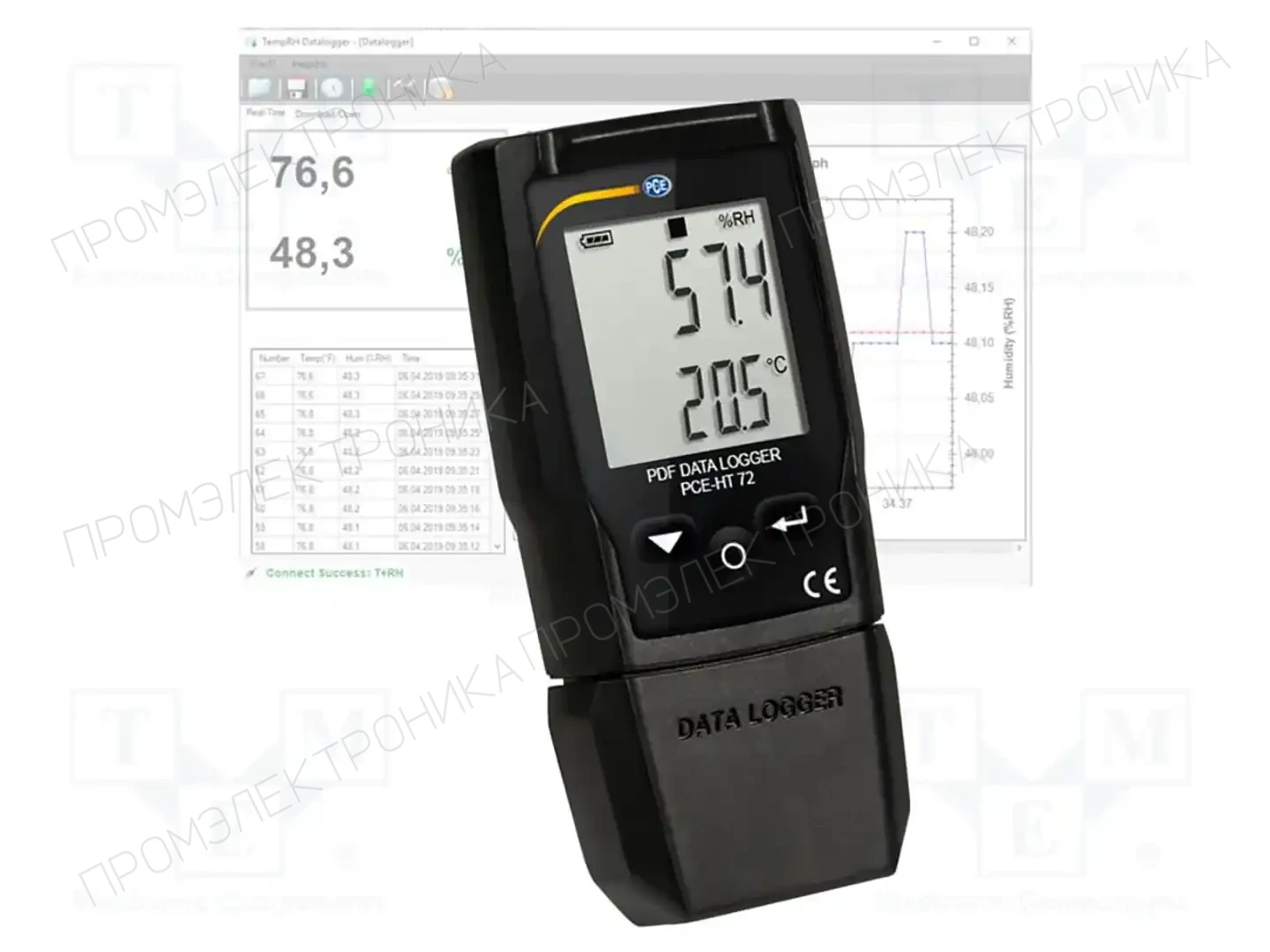 PCE INSTRUMENTS PCE-HT 72 — Регистраторы температуры и влажности
