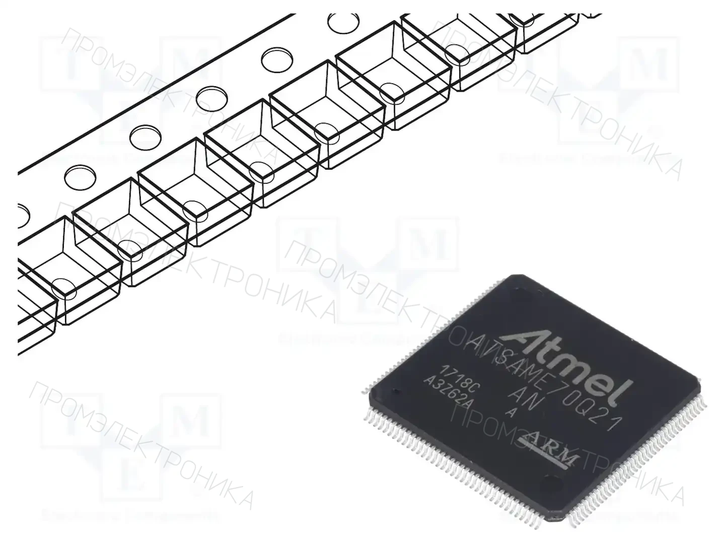 Microchip Technology ATSAME70Q21A-AN — Линейка ARM 32-bit