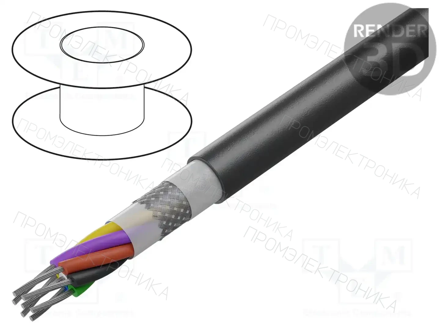 AGILINK MICROWIRES TPU-2619.02-A — Провода многожильные экранированные