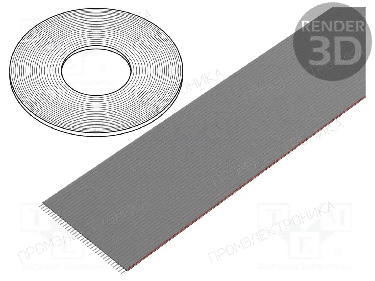 CONNFLY DS1057-34A282R-30.5 — Провода ленточные одноцветные