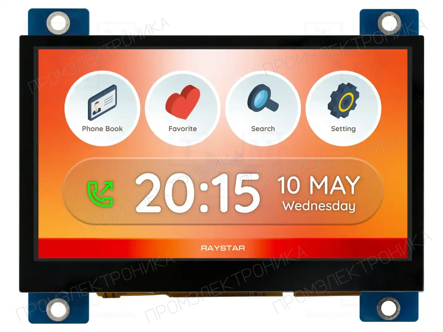 RAYSTAR OPTRONICS RFE43VW-1YH-DHG — Дисплеи TFT
